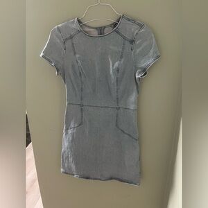 Express Denim Short Sleeve Dress